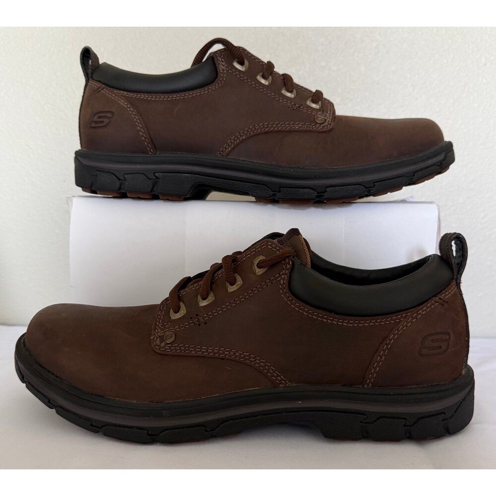 Skechers Men's Relaxed Fit Oxford Brown Size 10